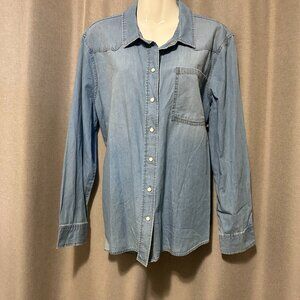 Plus Size - A New Approach NWT 100% Cotton Denim Shirt